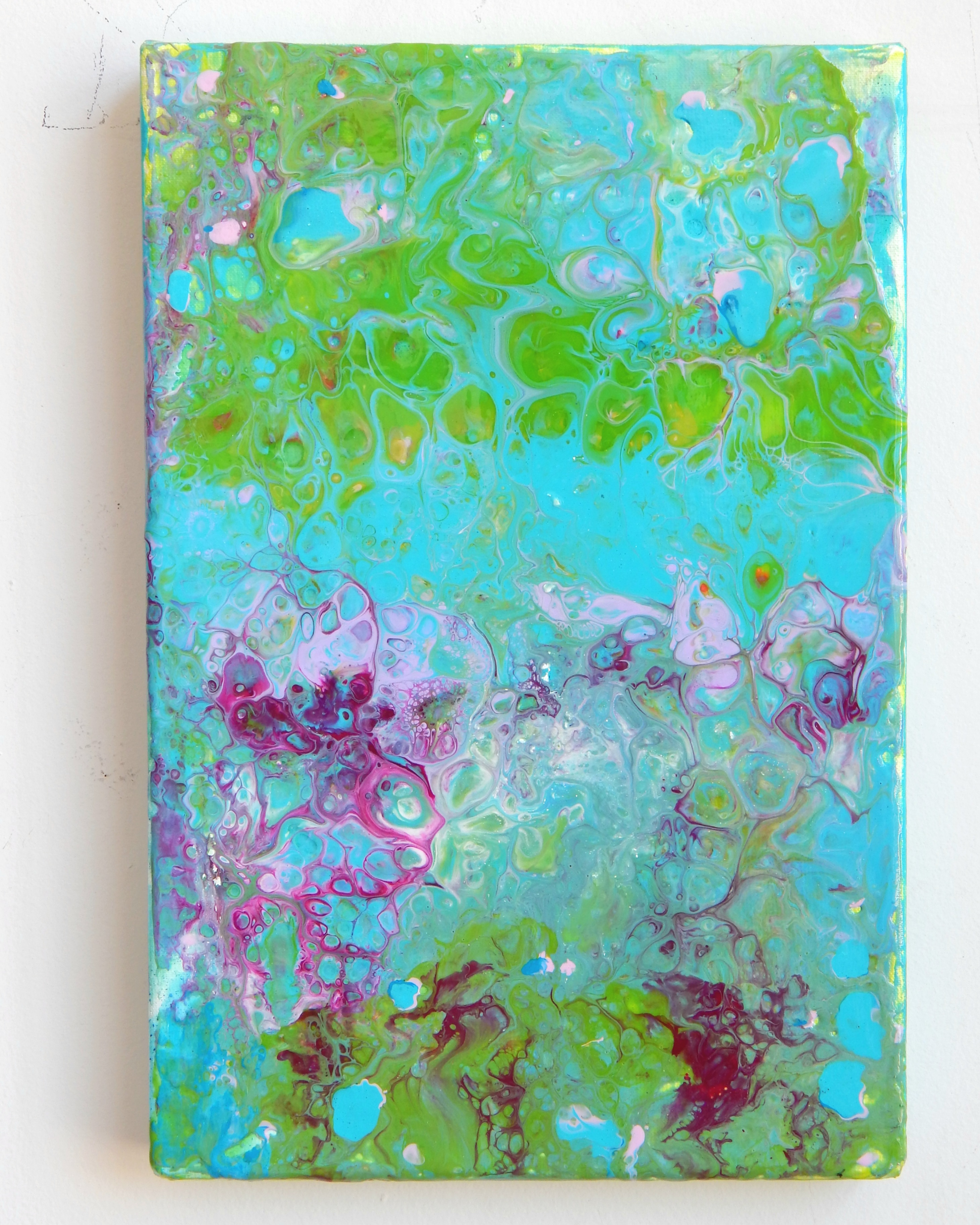 Nebulosa Esmeralda & Cobre (Pouring Fluid Art)